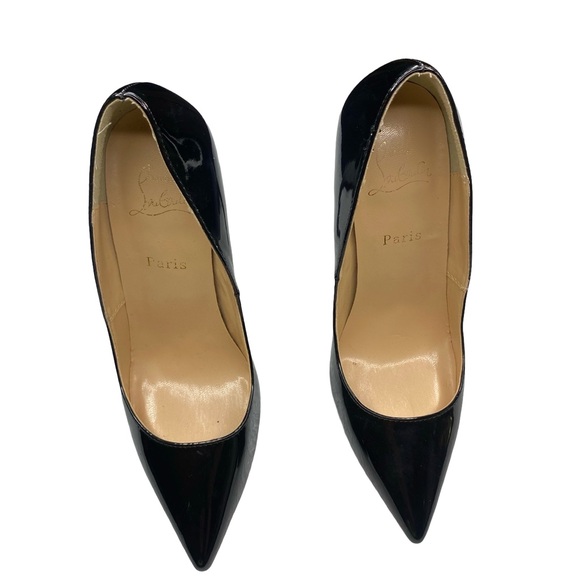 Kate Christian Louboutin Glossy Black pointy pump - Picture 4 of 13
